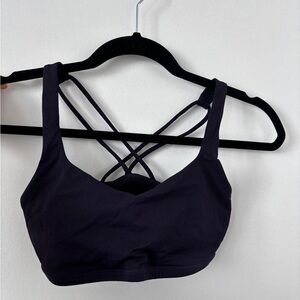 Lululemon navy/purple free to be sports bra